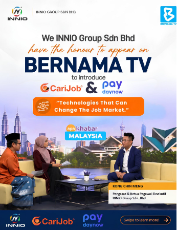 INNIO Group Featured on Bernama TV: Showcasing Carijob and PayDayNow